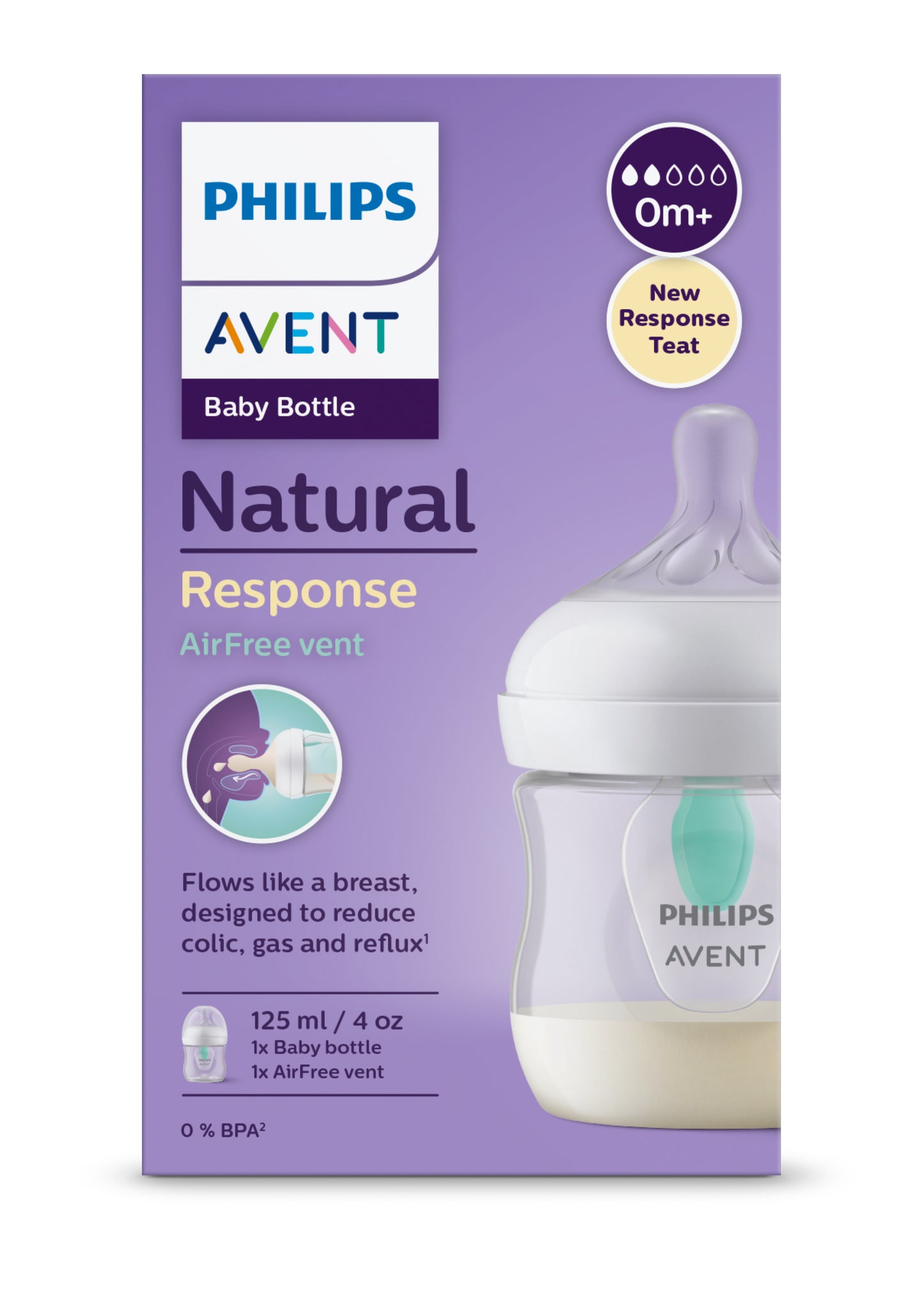 Biberão Natural Response Air Free Vent